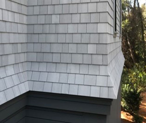 Siding detail skirt on elevated home