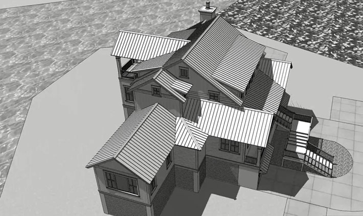 Roofline plans for new construction home