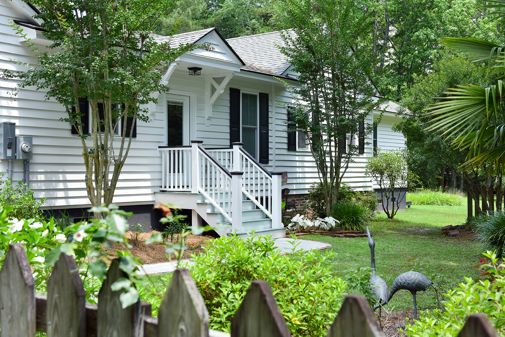 Exterior of renovated cottage in Summerville