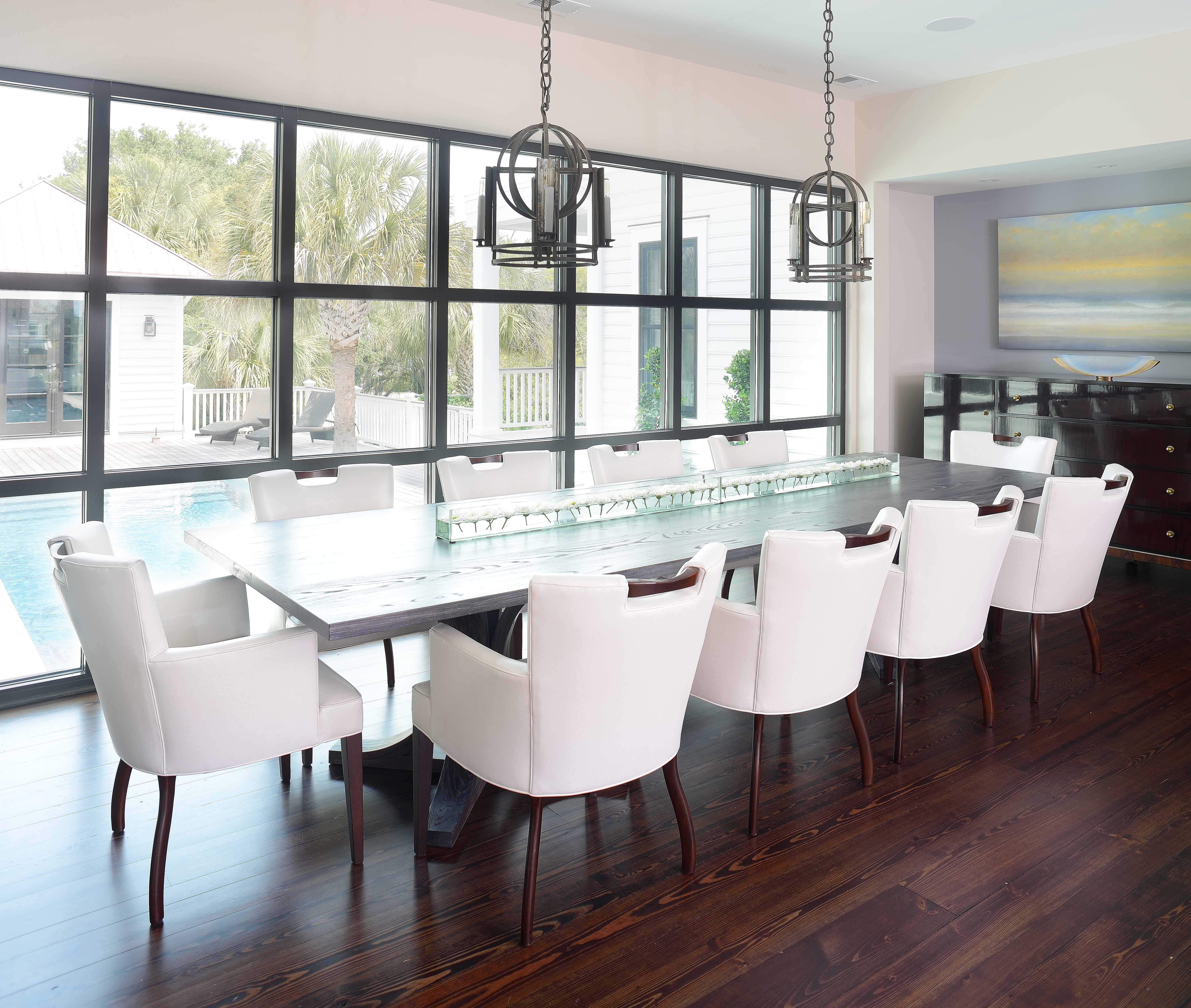 New 10 seat formal modern style dining room
