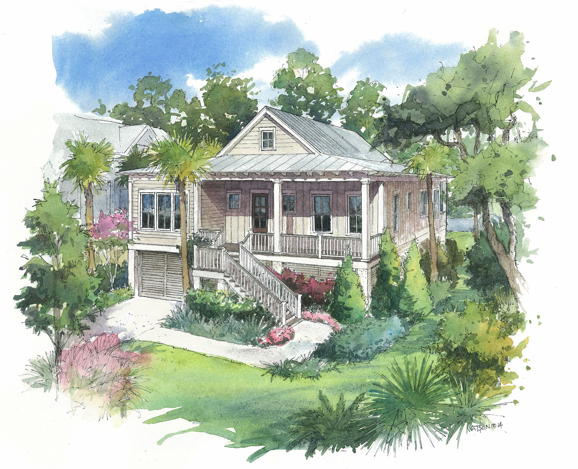 Loblolly Cottage on Kiawah Island, SC (front view)
