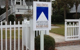 Swallowtail Architecture job sign now visible from the street