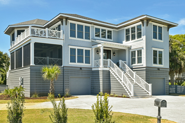 After photo of home changed from 1990's contemporary to luxury coastal