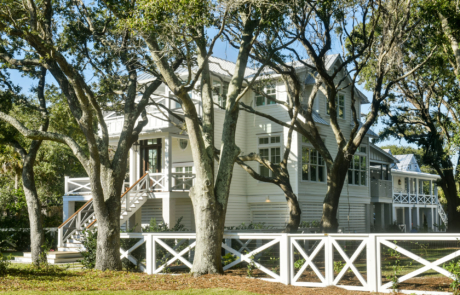 Stately, coastal in-town home on Sullivan's Island with low country luxury details