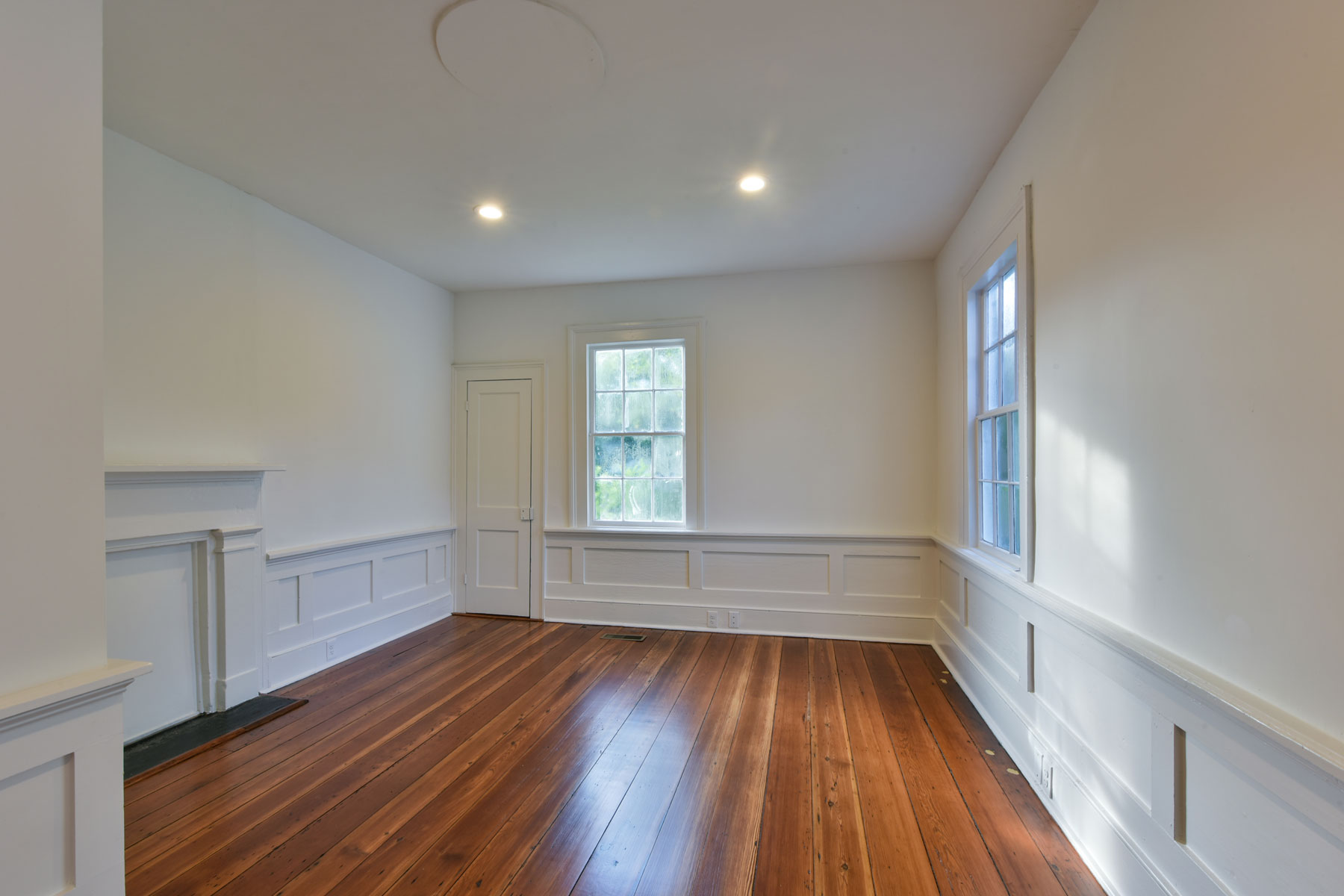 Wainscotting and millwork preserved during renovation
