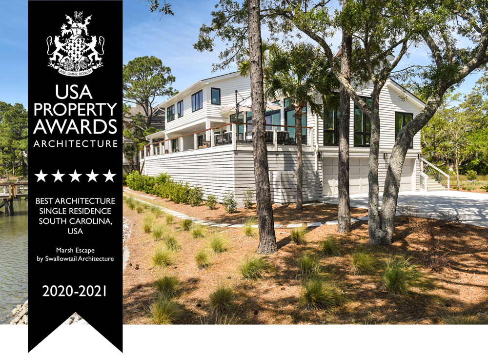 USA Property Awards for Best Architecture for Single Residence in North Carolina Awarded to Swallowtail Architecture