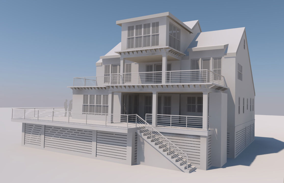 Proposed view of Kiawah Island Home Renovation