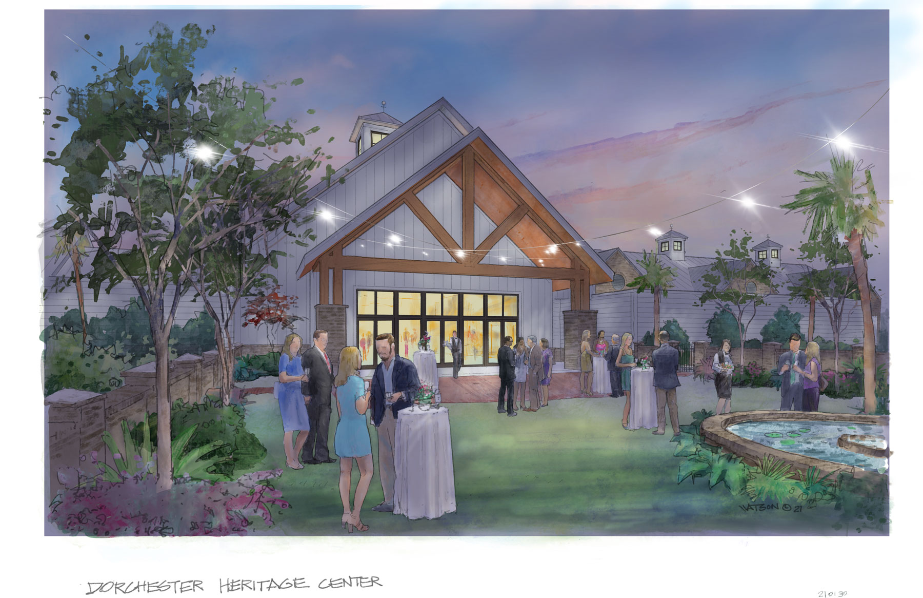Dorchester County Heritage Center Dale Watson rendering of Swallowtail Architecture design