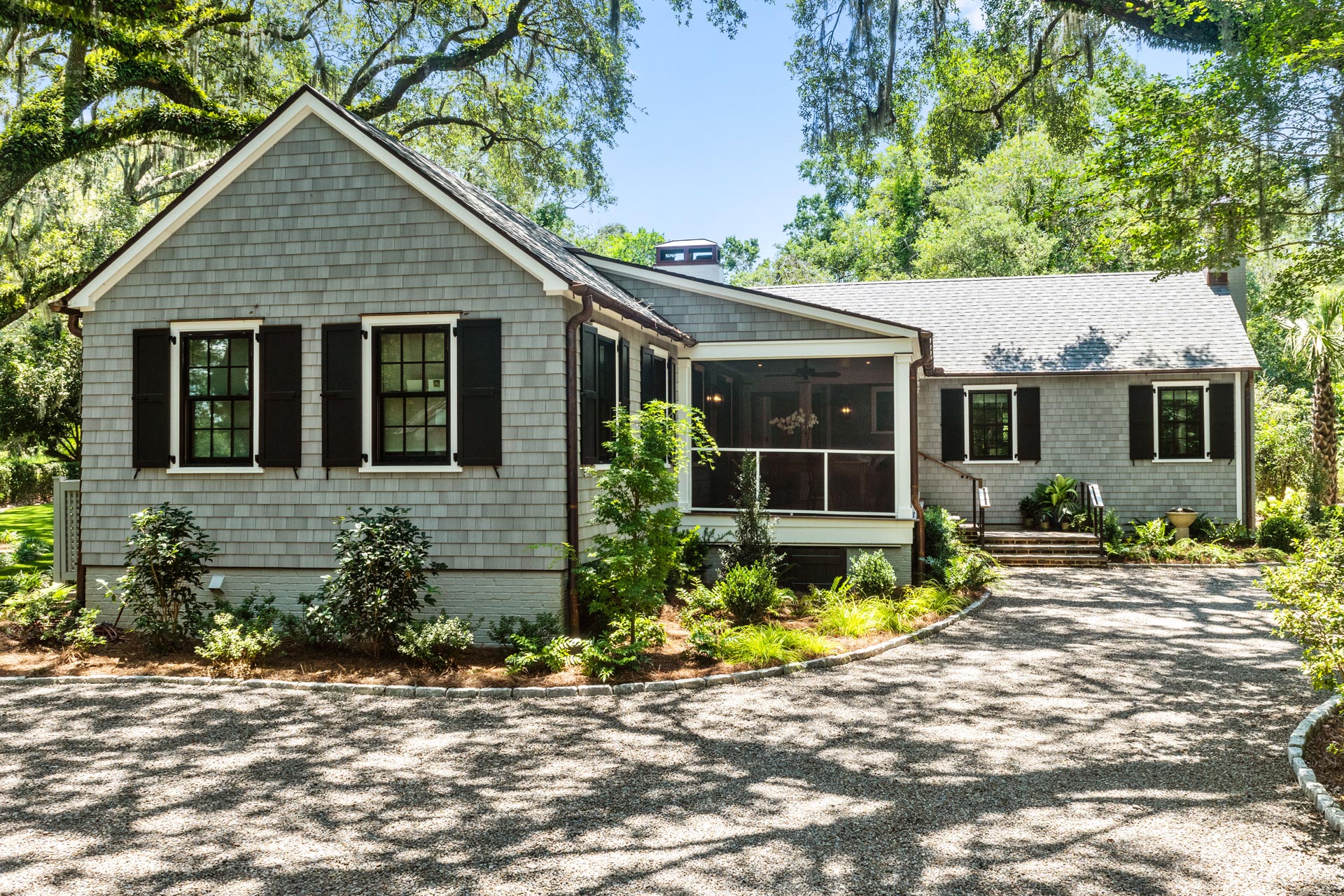 After Renovation of North Charleston cottage expansion and interior reconfiguring